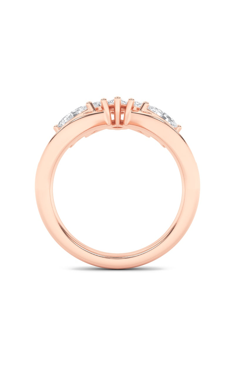 1.5CTW Marquise Shaped Lab Grown Diamond (F/VVS) Fancy Contour Ring in 14K Gold