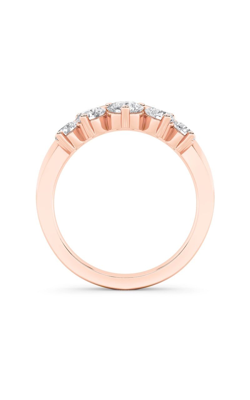 1CTW Round Shaped Lab Grown Diamond (F/VS) Fancy Contour Ring in 14K Gold