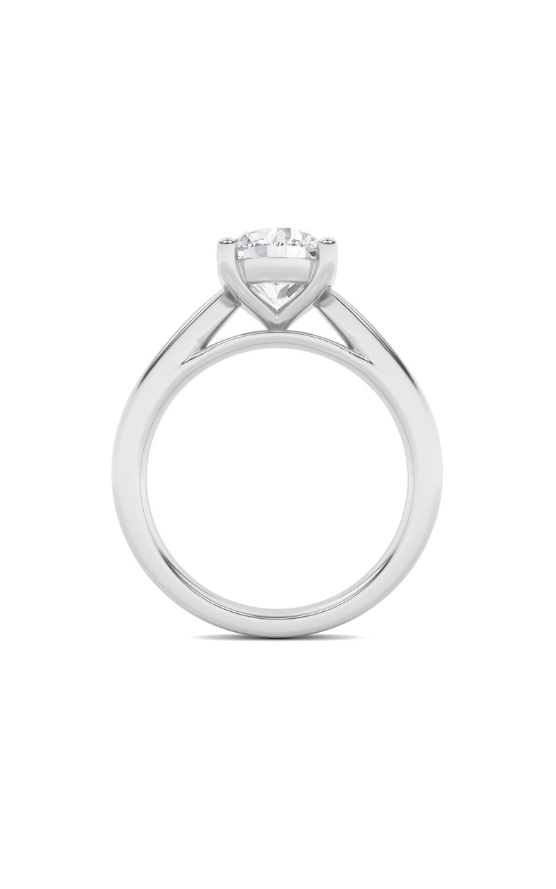 1CTW Round Shaped Lab Grown Diamond (F/VS) Insert Jacket Ring in 14K Gold