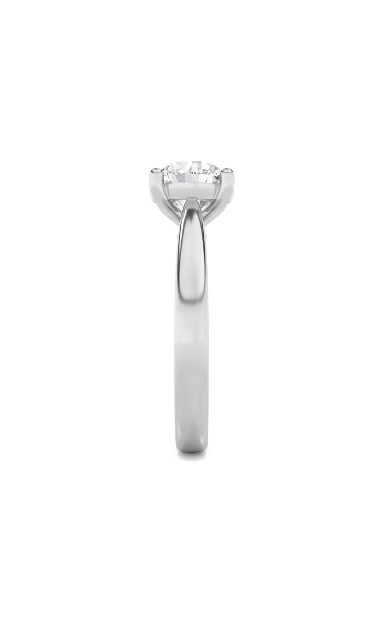 1Cttw Round Shaped Lab Grown Diamond (F/VS) InsertJacket Ring in 14K Gold