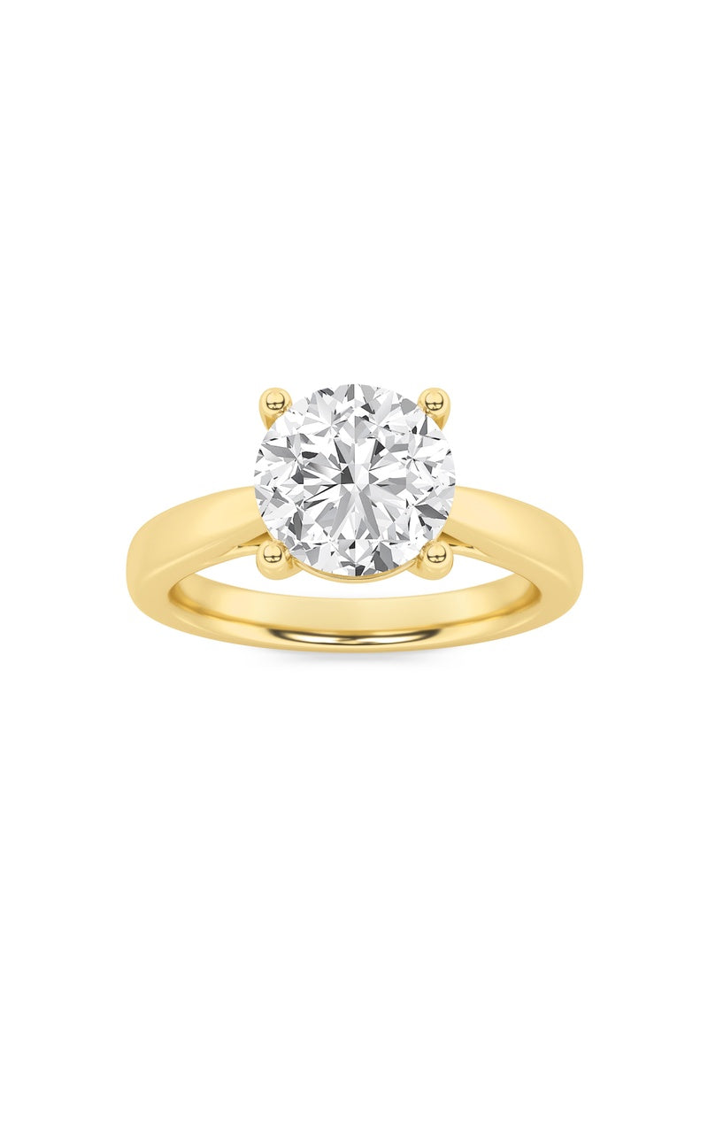 1CTW Round Shaped Lab Grown Diamond (F/VS) Insert Jacket Ring in 14K Gold