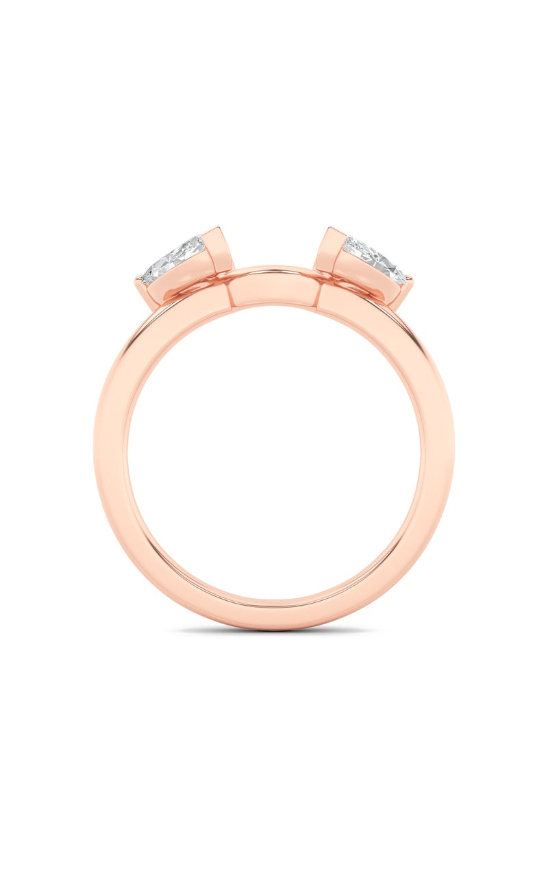 1Cttw Marquise Shaped Lab Grown Diamond (F/VS) Wrap Ring in 14K Gold
