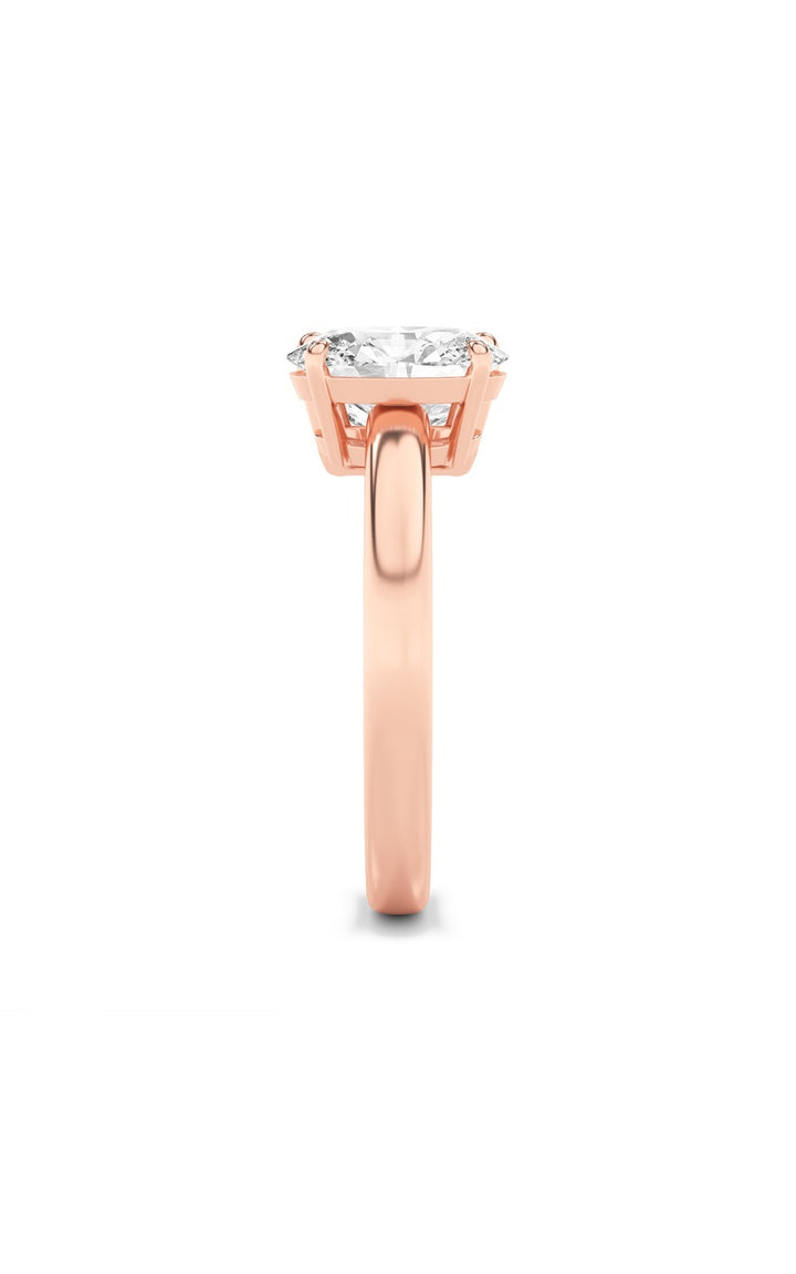3Cttw Emerald Shaped Lab Grown Diamond (F/VS) Toi et Moi Engagement Ring in 14K Gold