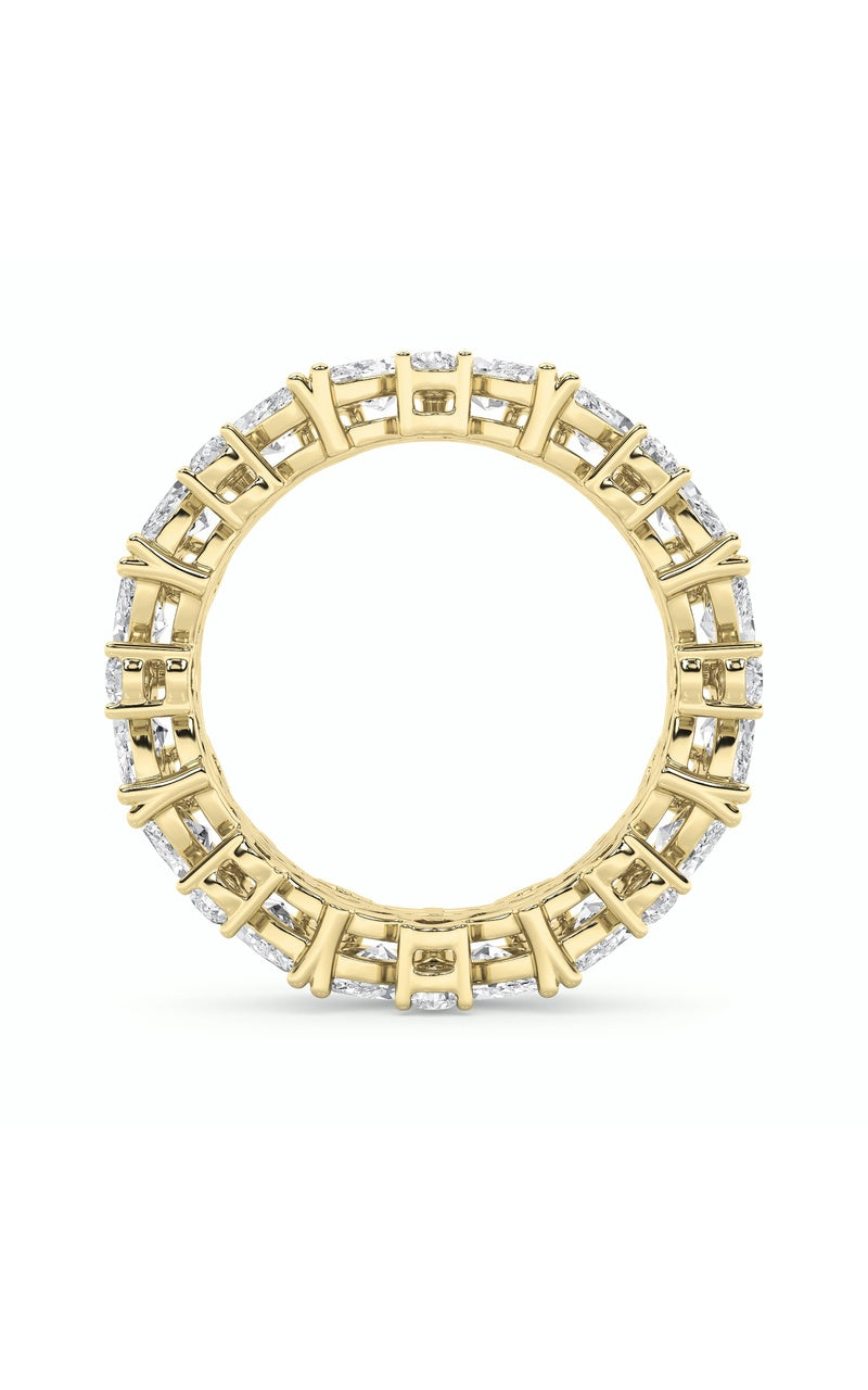 3Cttw Marquise Shaped Lab Grown Diamond (F/VVS) Eternity Band Ring in 14K Gold