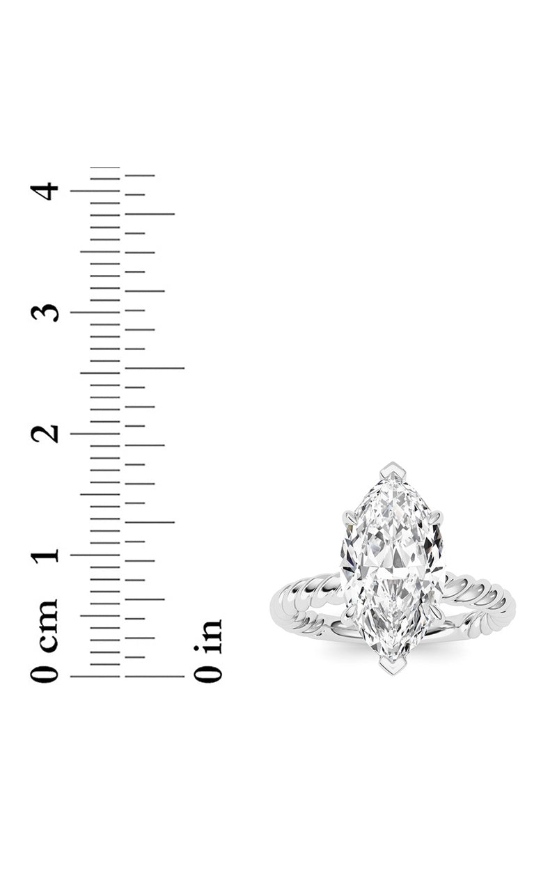 Marquise Lab Grown Diamond (F/VS ) Ring in 14K Gold
