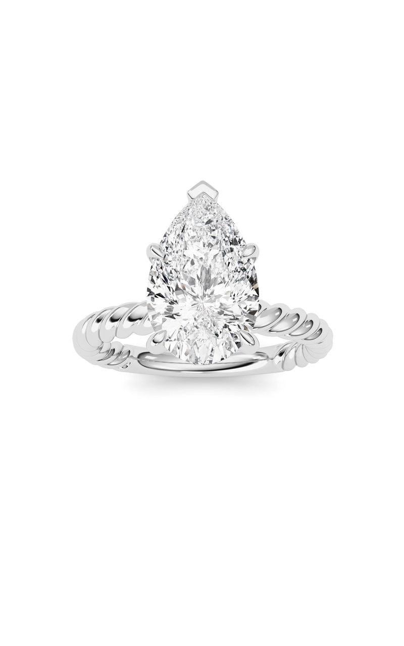 Pear Lab Grown Diamond (F/VS ) Ring in 14K Gold