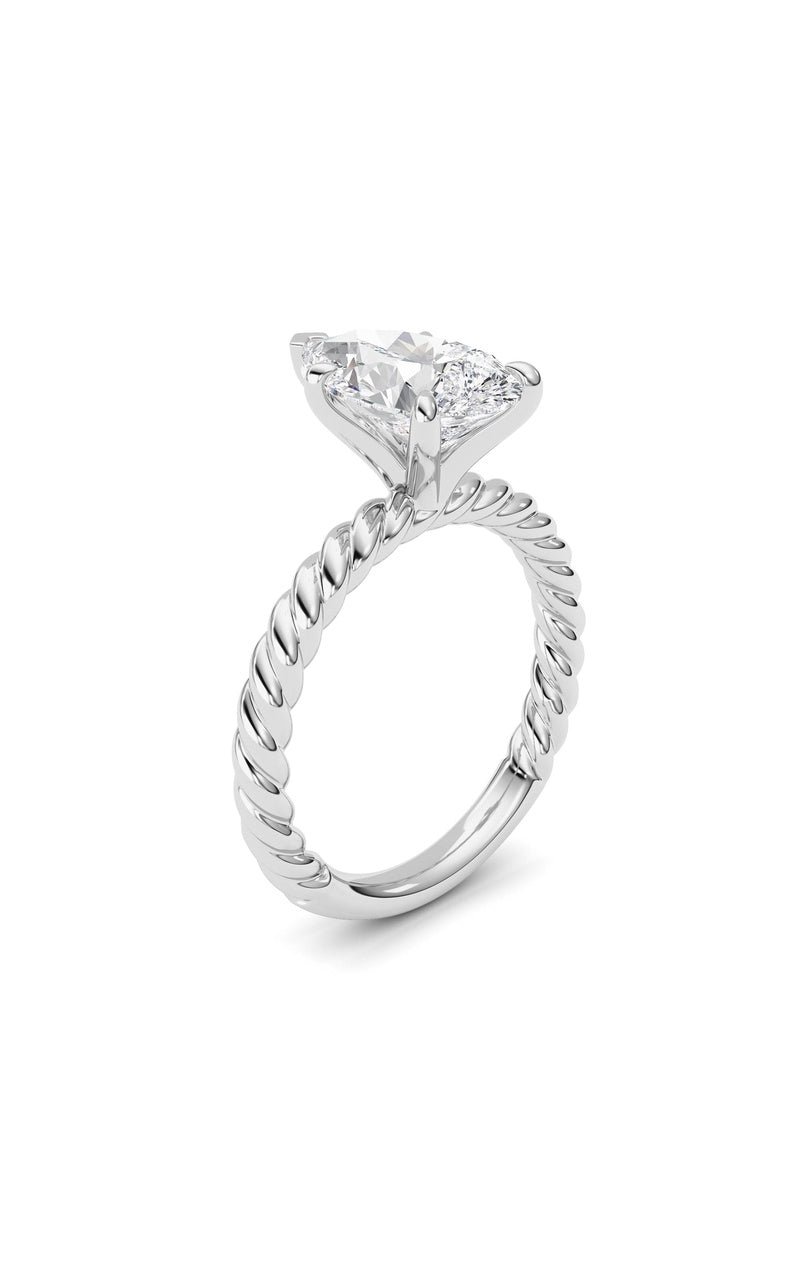 Pear Lab Grown Diamond (F/VS ) Ring in 14K Gold