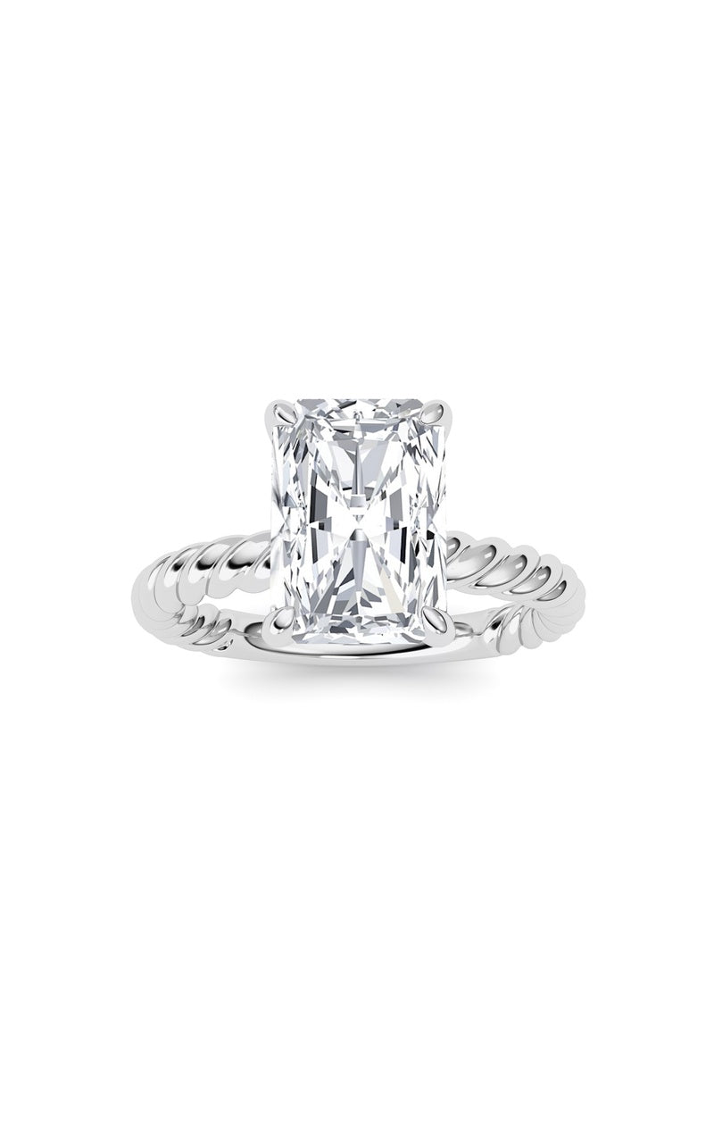 Radiant Lab Grown Diamond (F/VS ) Ring in 14K Gold