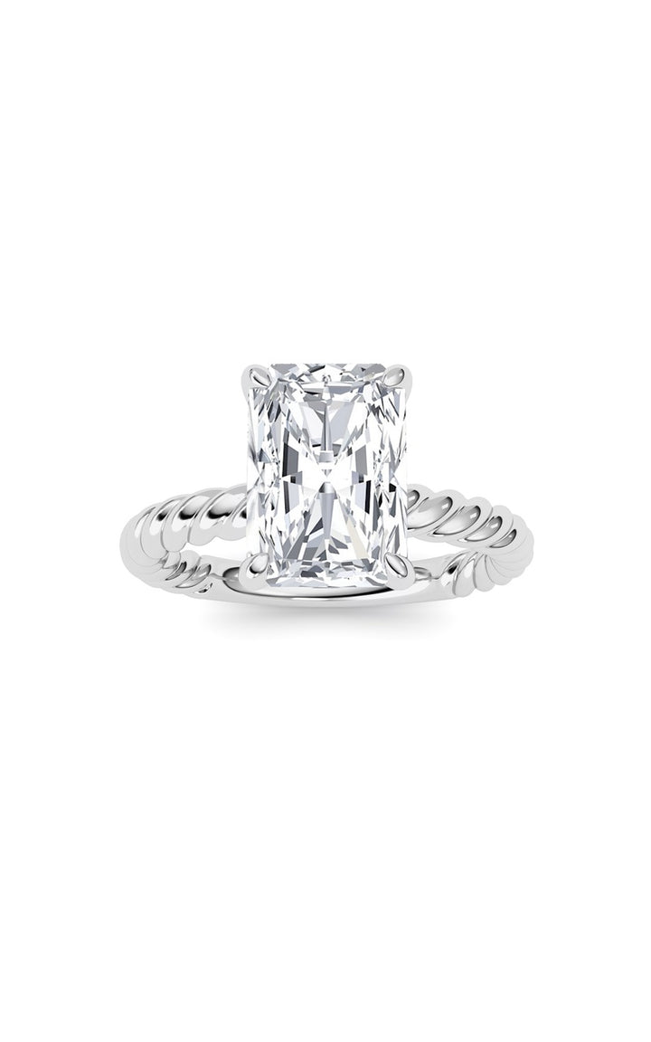 Radiant Lab Grown Diamond (F/VS ) Ring in 14K Gold