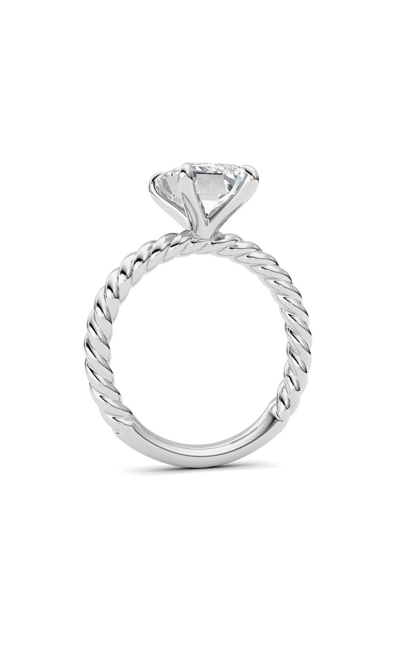 Radiant Lab Grown Diamond (F/VS ) Ring in 14K Gold