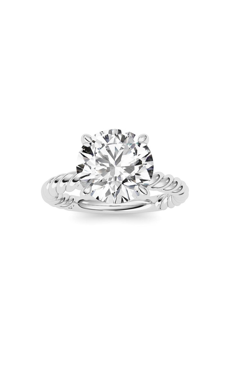 Round Lab Grown Diamond (F/VS ) Ring in 14K Gold
