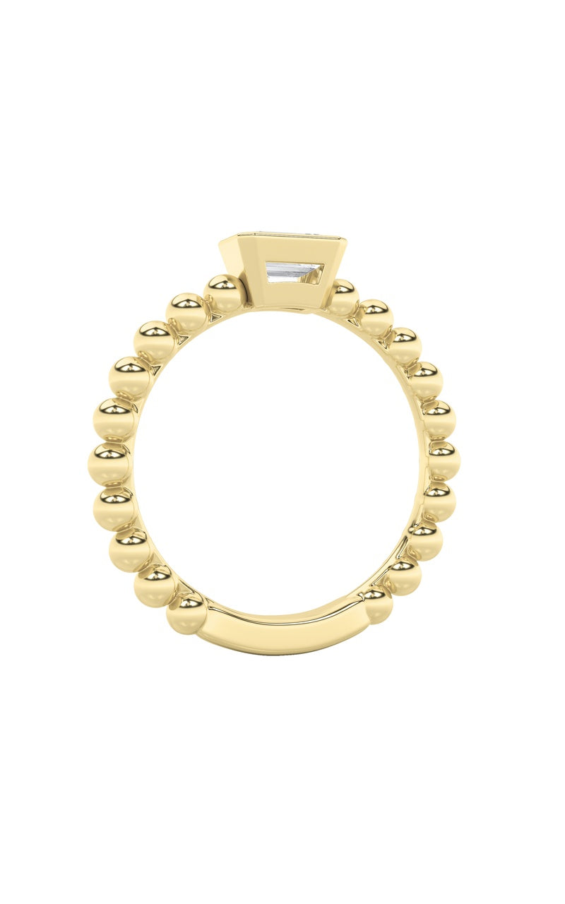 Silver, 14K Yellow Gold Ring KJ40037R.EM-0.5-62G