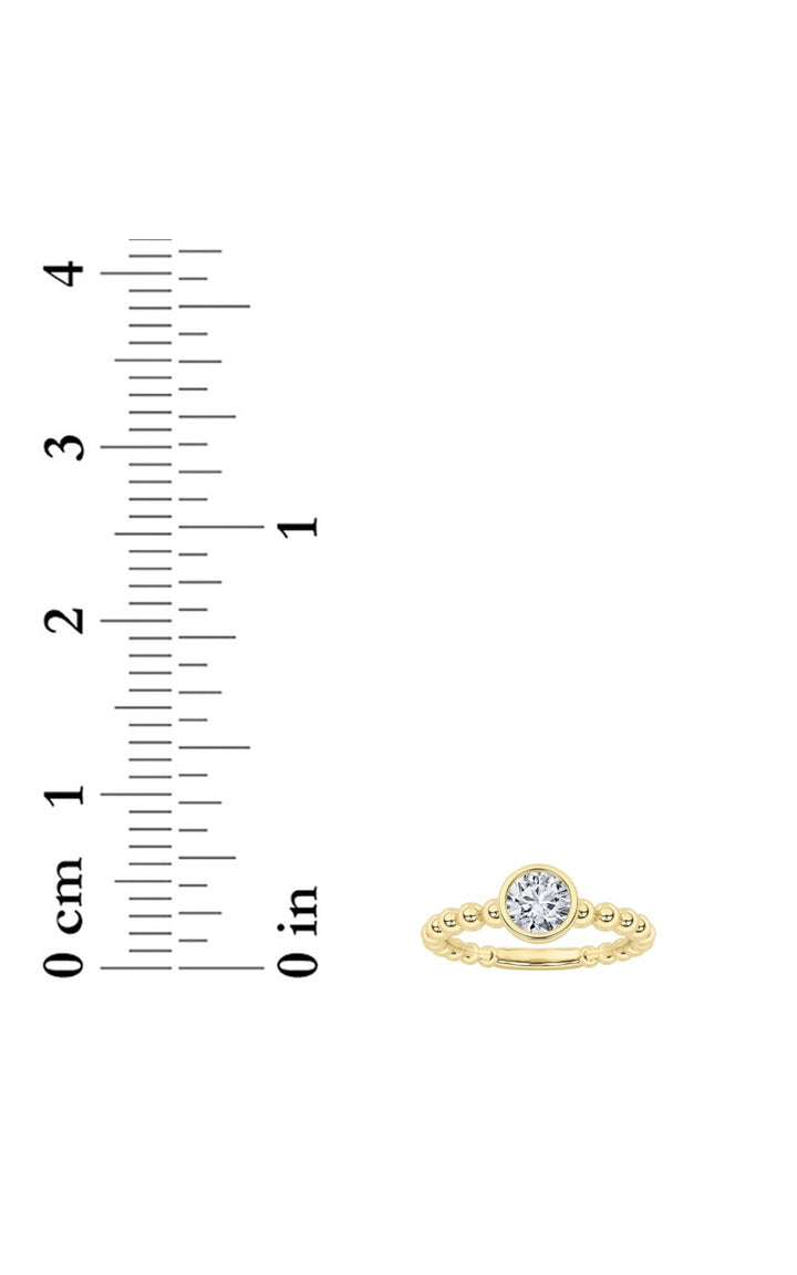 Silver, 14K Yellow Gold Ring KJ40037R.RD-0.5-62G