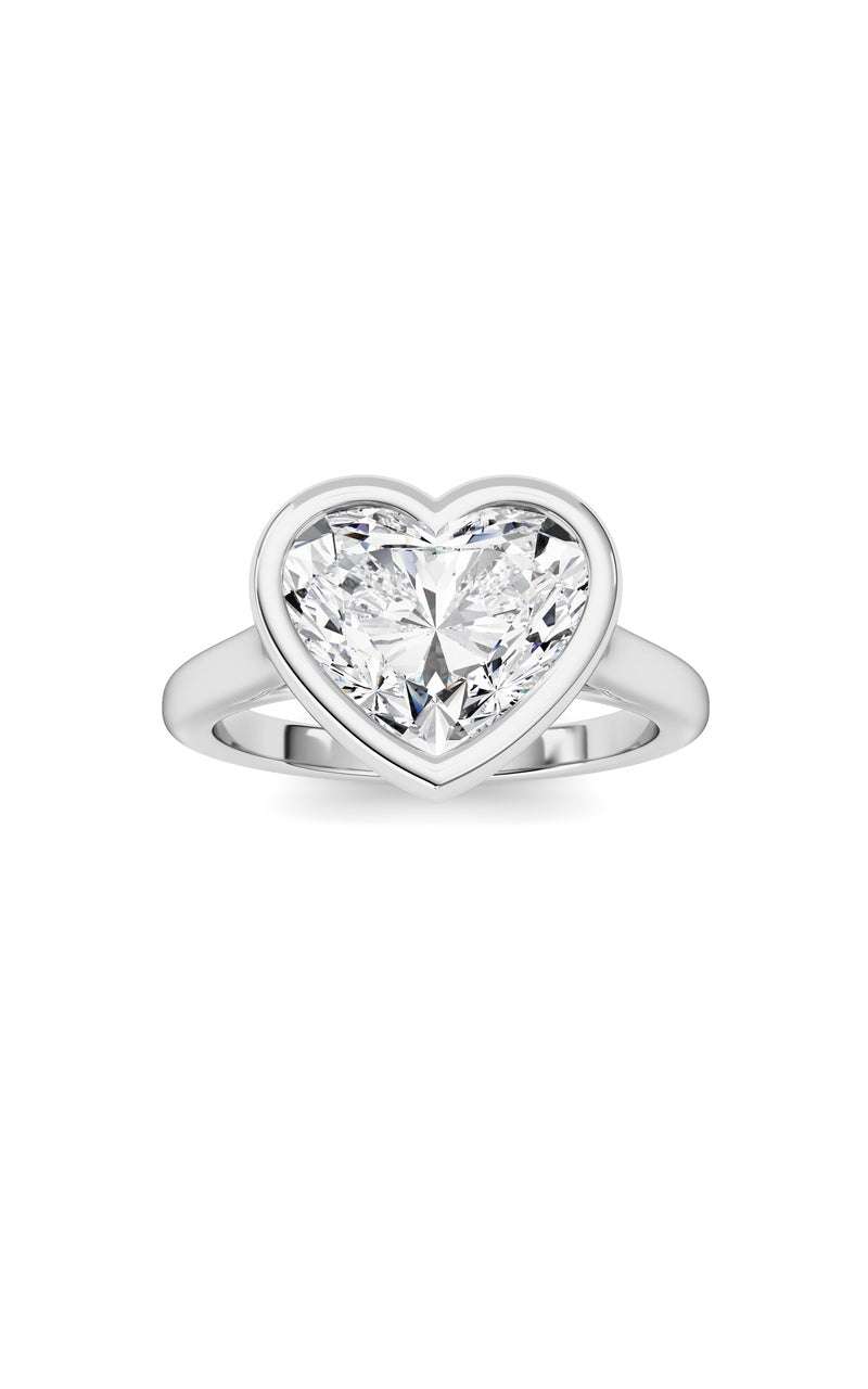 Heart Lab Grown Diamond (F/VS ) Ring in 14K Gold
