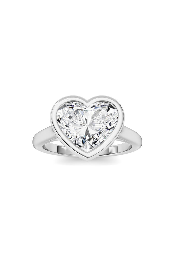 Heart Lab Grown Diamond (F/VS ) Ring in 14K Gold