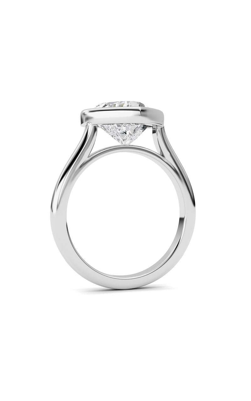 Heart Lab Grown Diamond (F/VS ) Ring in 14K Gold
