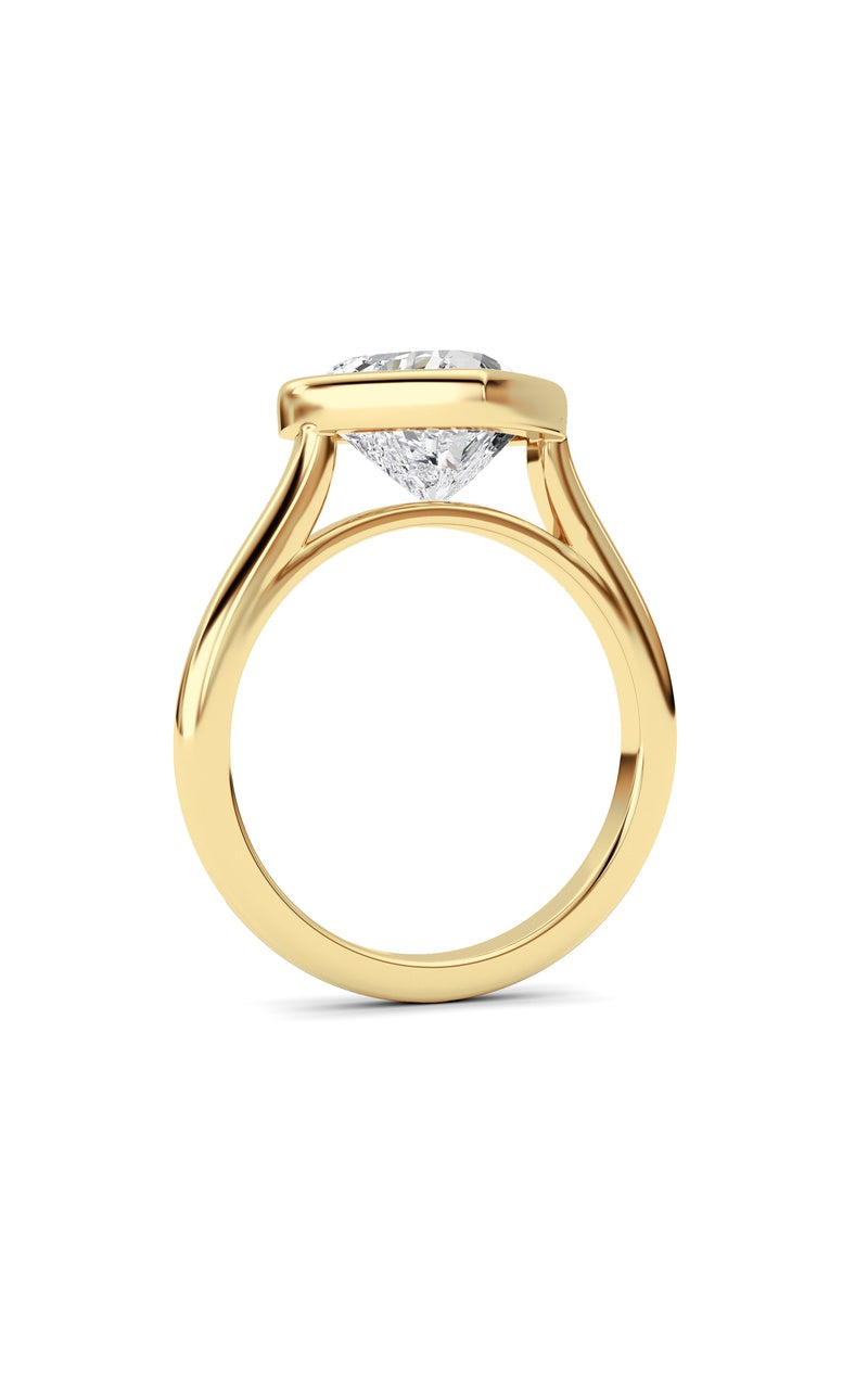 Heart Lab Grown Diamond (F/VS ) Ring in 14K Gold