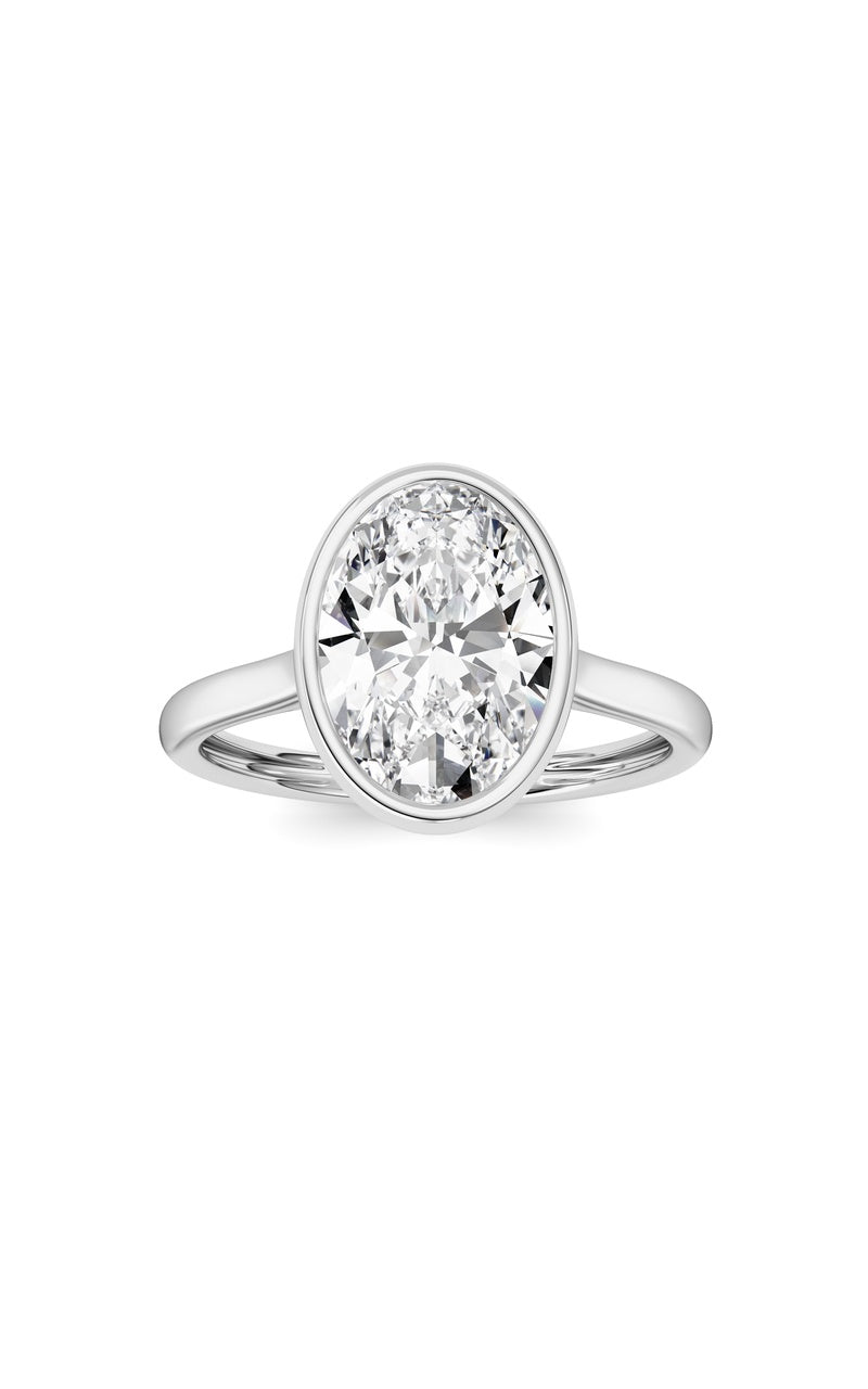 Oval Lab Grown Diamond (F/VS ) Ring in 14K Gold