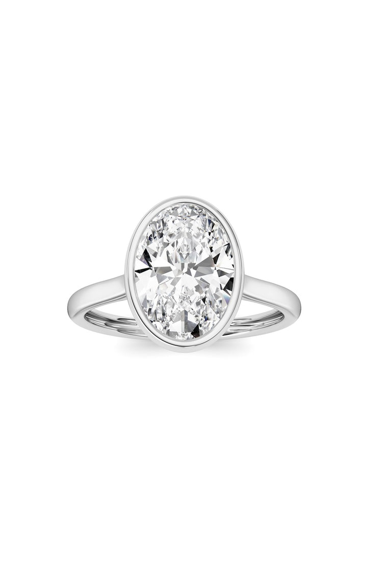 Oval Lab Grown Diamond (F/VS ) Ring in 14K Gold