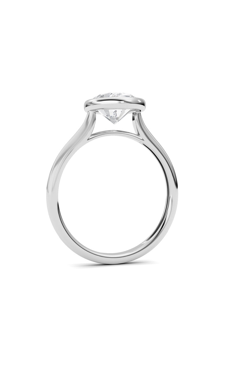 Oval Lab Grown Diamond (F/VS ) Ring in 14K Gold