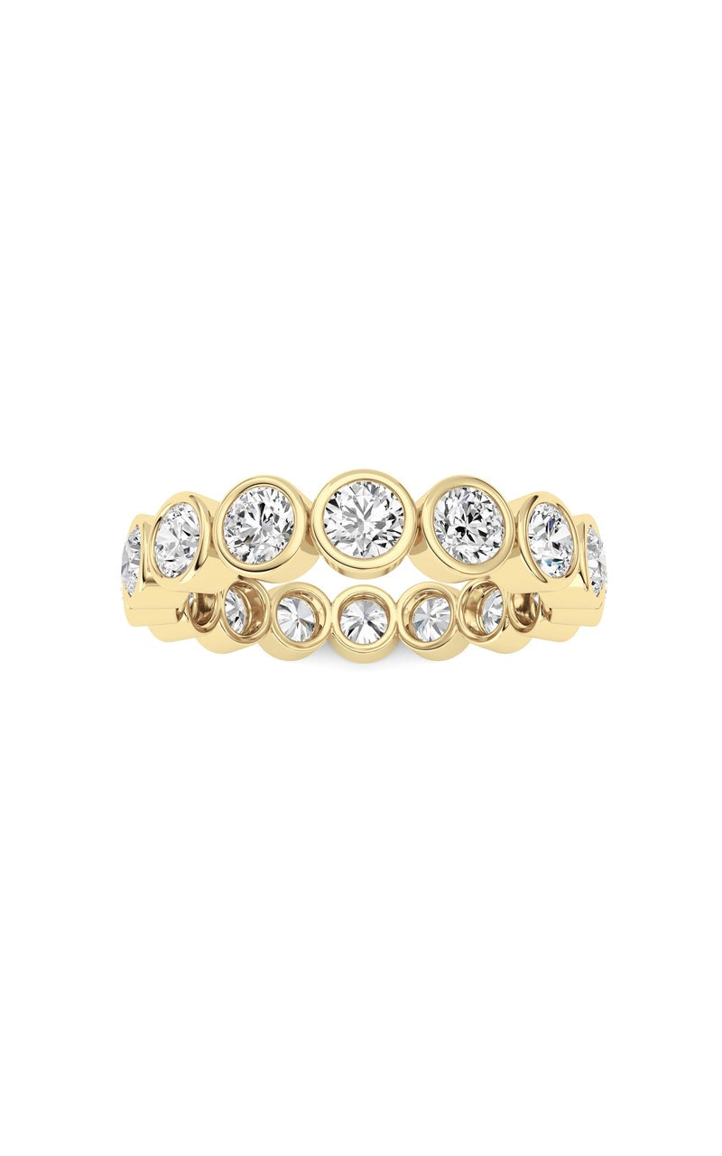 1.6Cttw Round Shaped Lab Grown Diamond (F/VS) Eternity Band Ring in 14K Gold