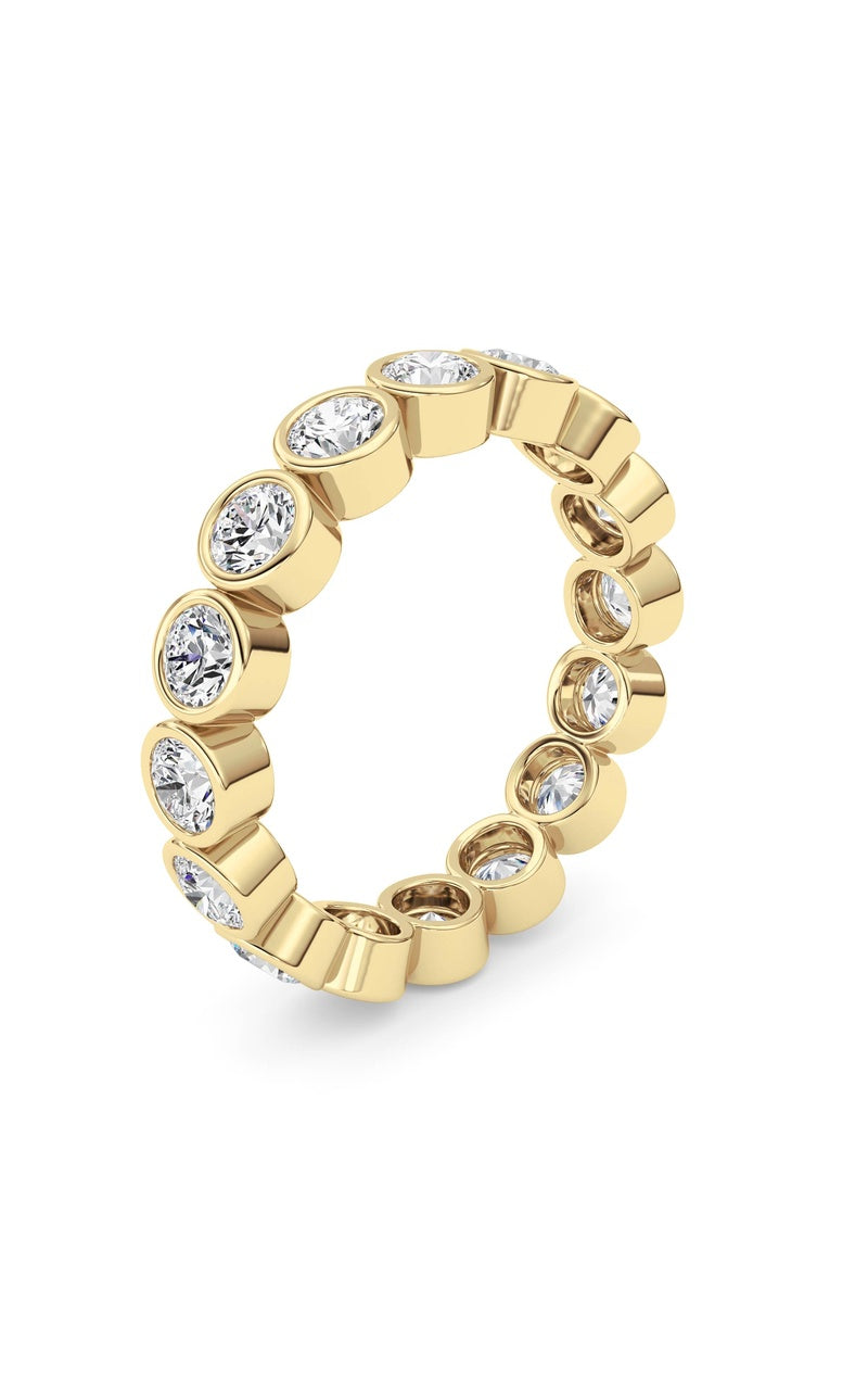 1.6CTW Round Shaped Lab Grown Diamond (F/VS) Eternity Band Ring in 14K Gold