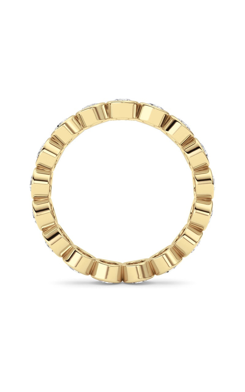 1.8Cttw Round Shaped Lab Grown Diamond (F/VS) Eternity Band Ring in 14K Gold
