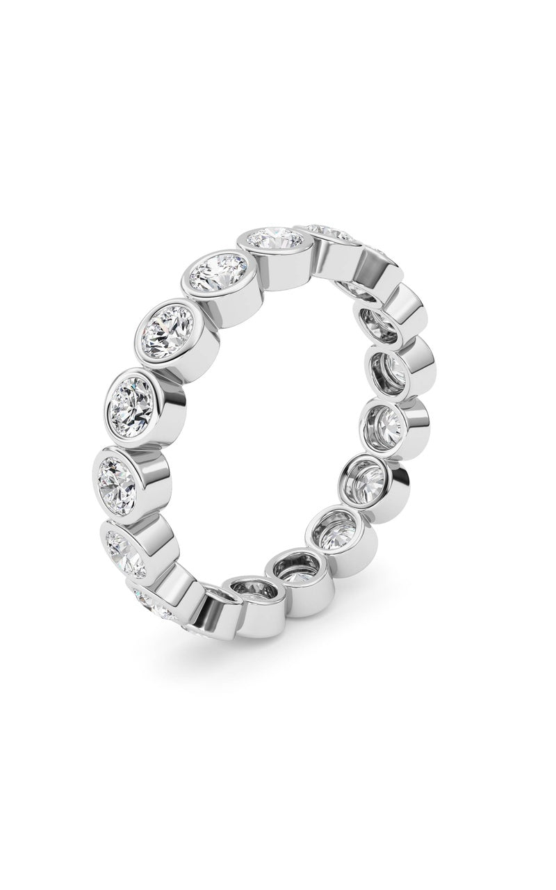 1.8CTW Round Shaped Lab Grown Diamond (F/VS) Eternity Band Ring in 14K Gold