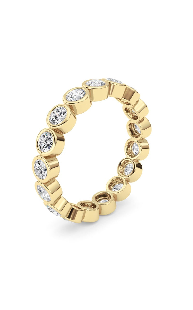 1.8Cttw Round Shaped Lab Grown Diamond (F/VS) Eternity Band Ring in 14K Gold