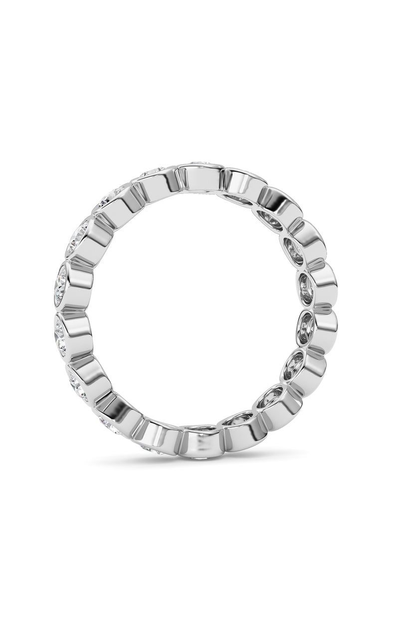 1.8CTW Round Shaped Lab Grown Diamond (F/VS) Eternity Band Ring in 14K Gold