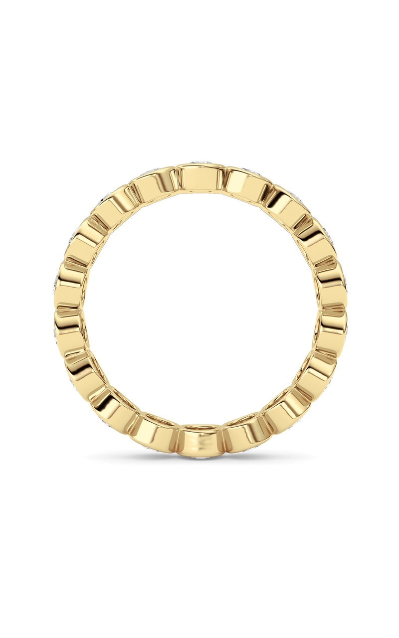1.8CTW Round Shaped Lab Grown Diamond (F/VS) Eternity Band Ring in 14K Gold