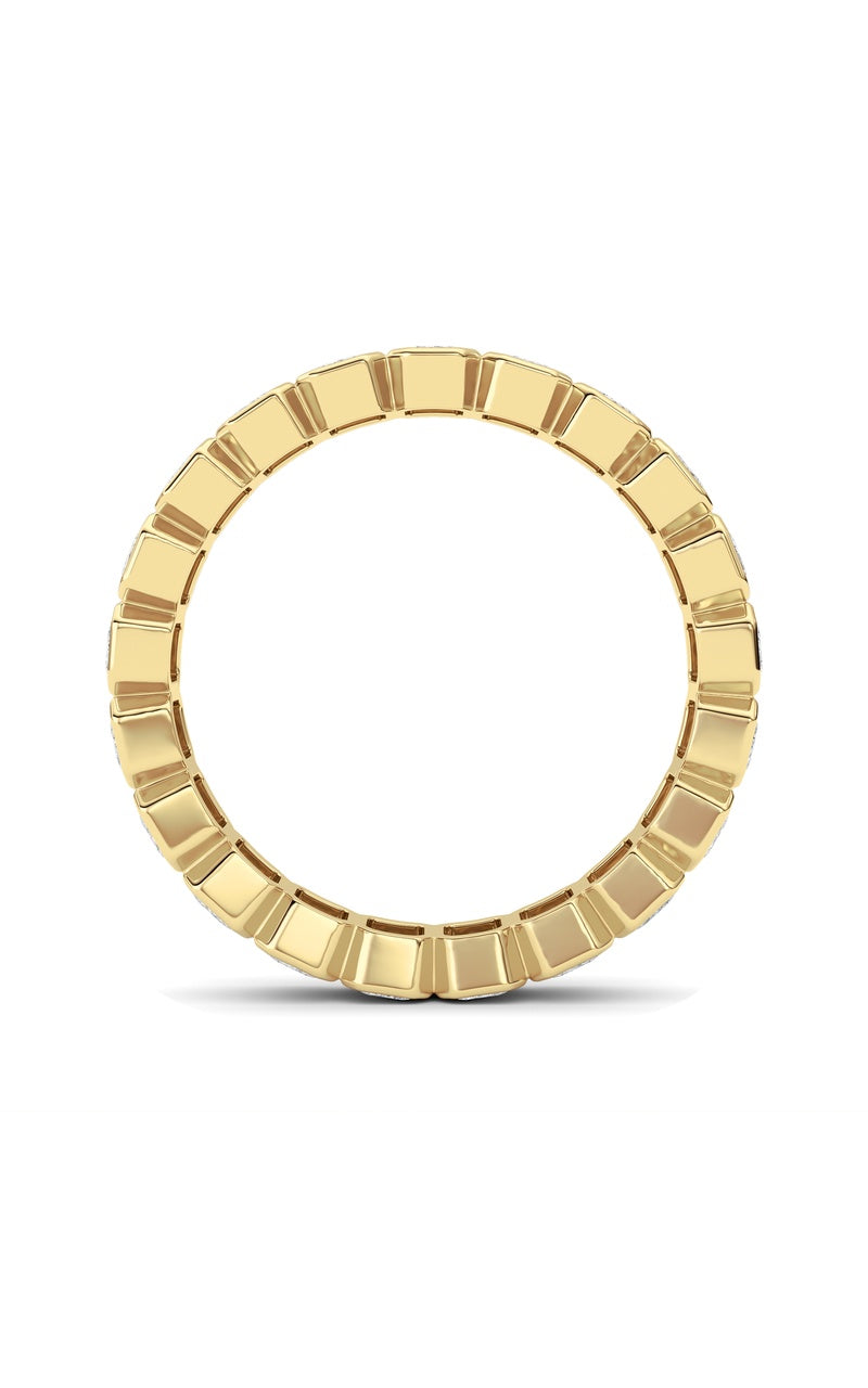 2.6CTW Emerald Shaped Lab Grown Diamond (F/VS) Eternity Band Ring in 14K Gold