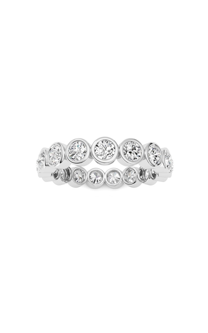 2.2CTW Round Shaped Lab Grown Diamond (F/VS) Eternity Band Ring in 14K Gold