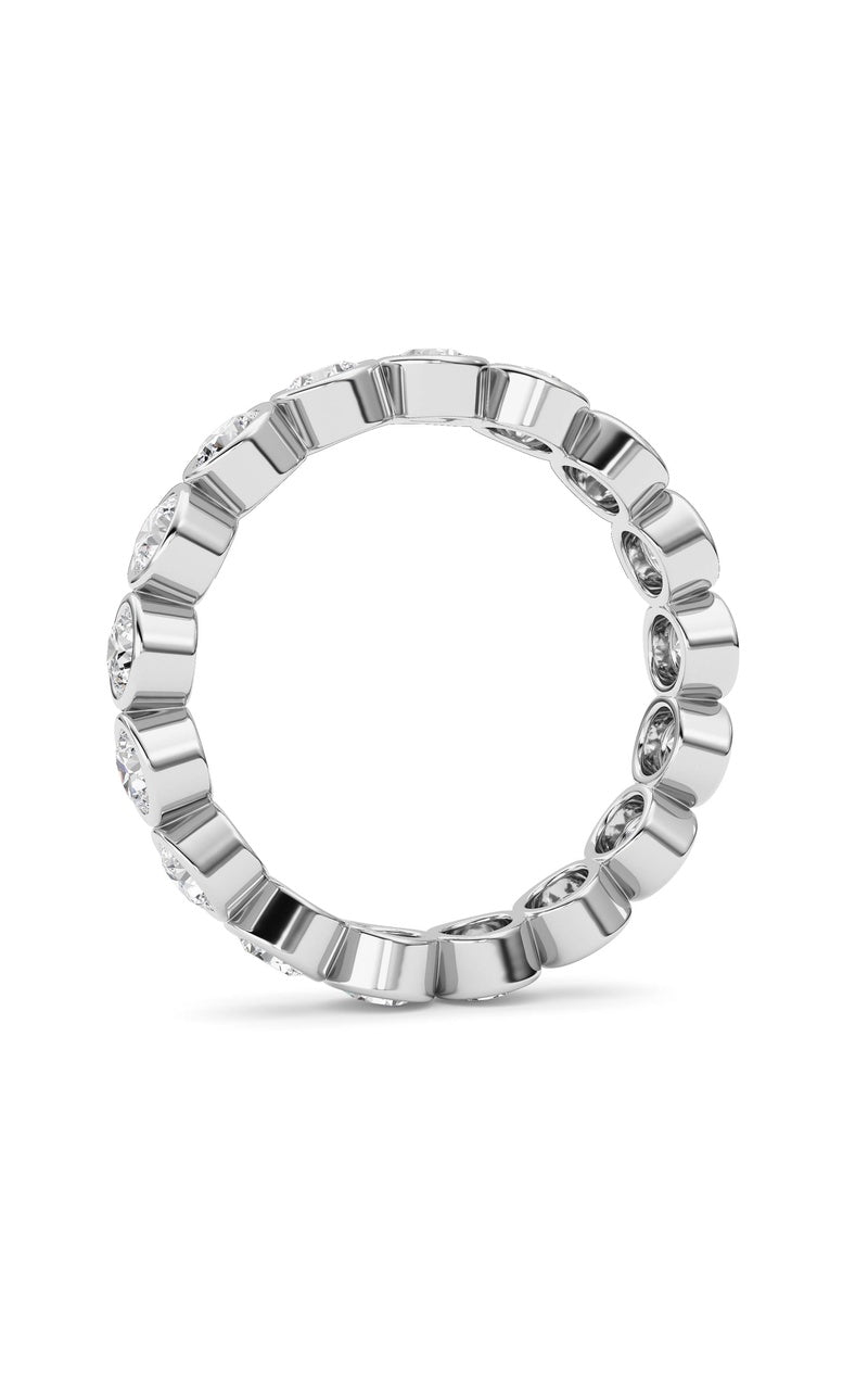 2.2CTW Round Shaped Lab Grown Diamond (F/VS) Eternity Band Ring in 14K Gold