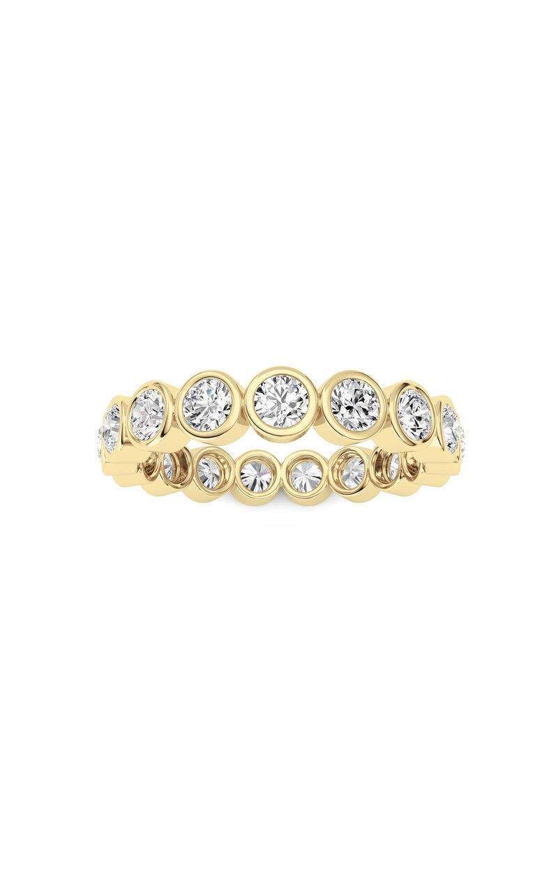 2.2CTW Round Shaped Lab Grown Diamond (F/VS) Eternity Band Ring in 14K Gold