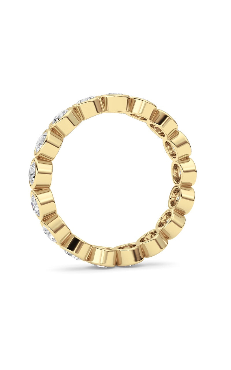 2.2Cttw Round Shaped Lab Grown Diamond (F/VS) Eternity Band Ring in 14K Gold
