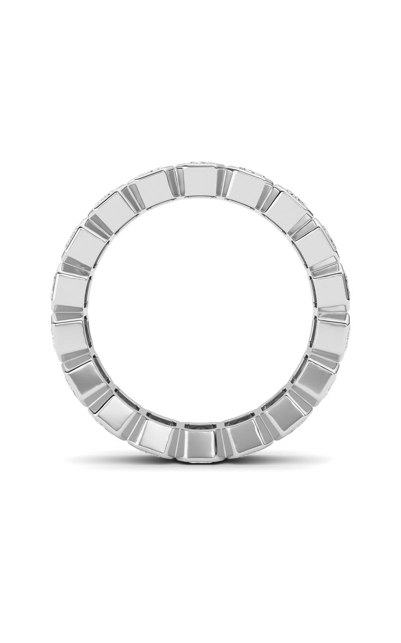 2.75Cttw Emerald Shaped Lab Grown Diamond (F/VS) Eternity Band Ring in 14K Gold
