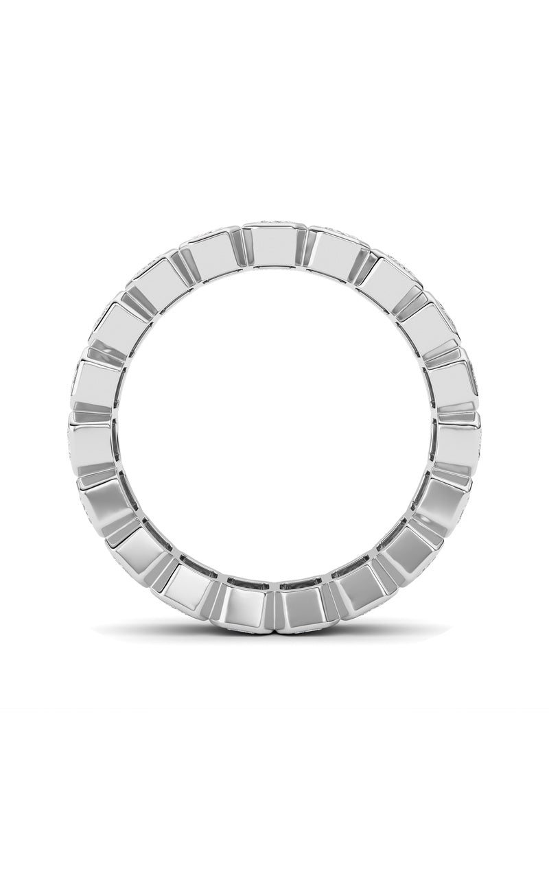 2.75Cttw Emerald Shaped Lab Grown Diamond (F/VS) Eternity Band Ring in 14K Gold