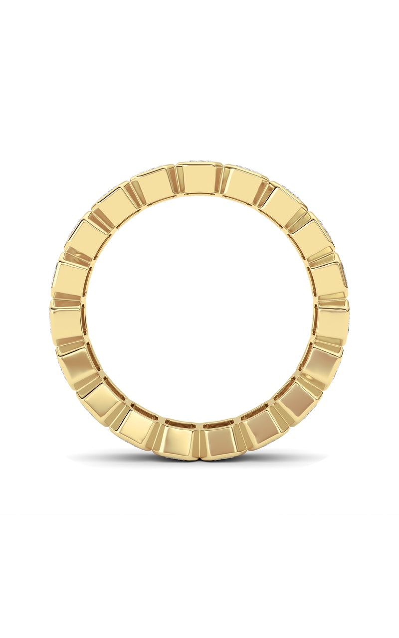 2.75Cttw Emerald Shaped Lab Grown Diamond (F/VS) Eternity Band Ring in 14K Gold