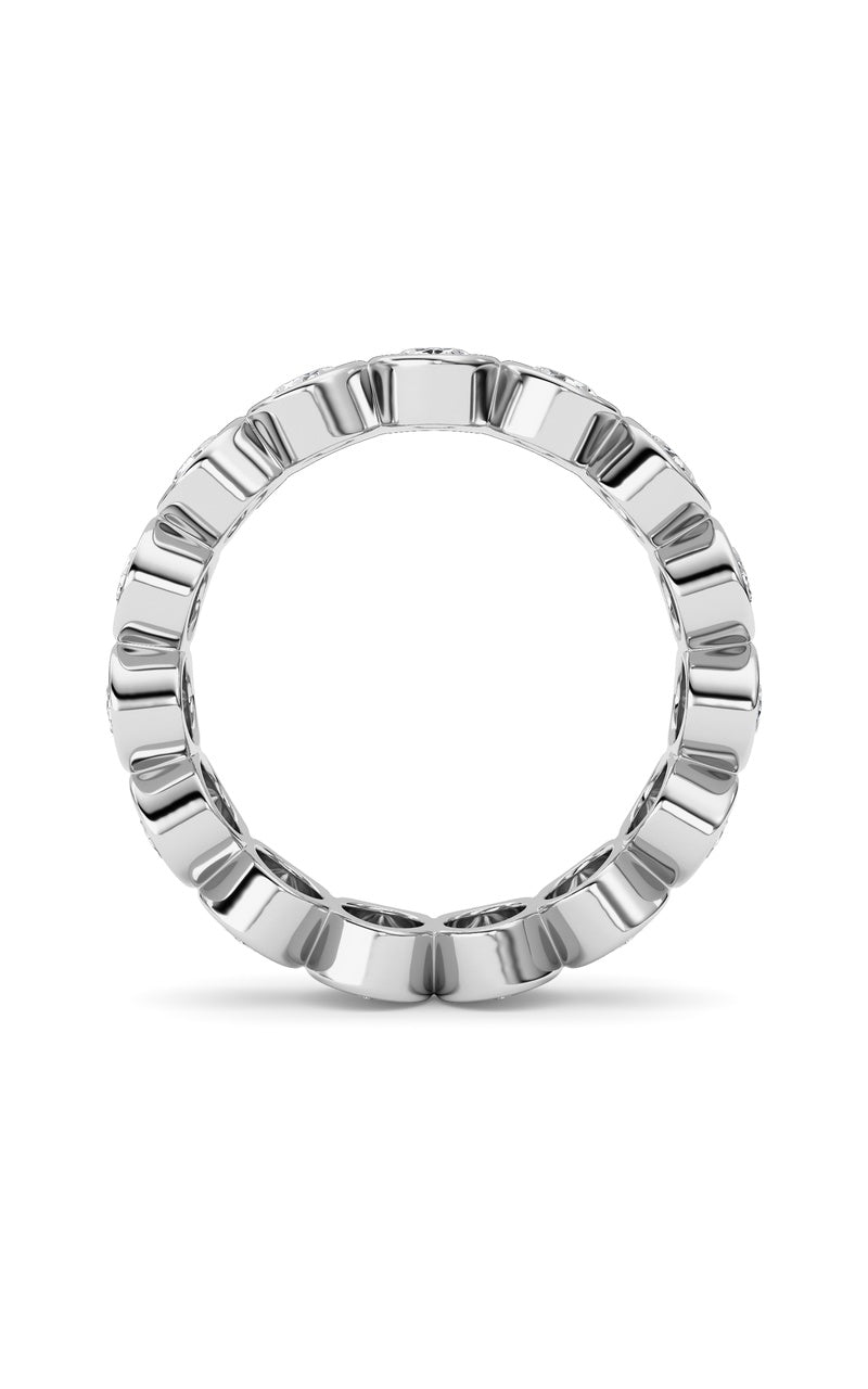 2.2Cttw Oval Shaped Lab Grown Diamond (F/VS) Eternity Band Ring in 14K Gold