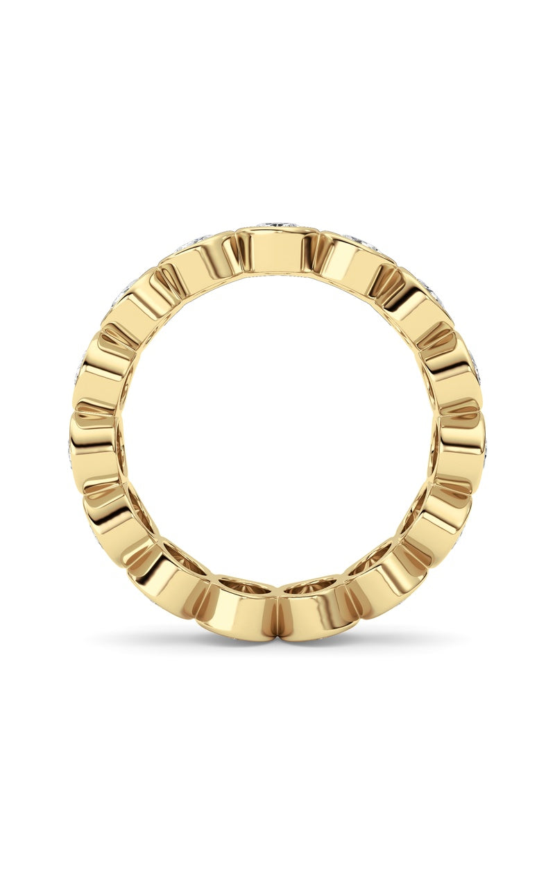 2.2Cttw Oval Shaped Lab Grown Diamond (F/VS) Eternity Band Ring in 14K Gold