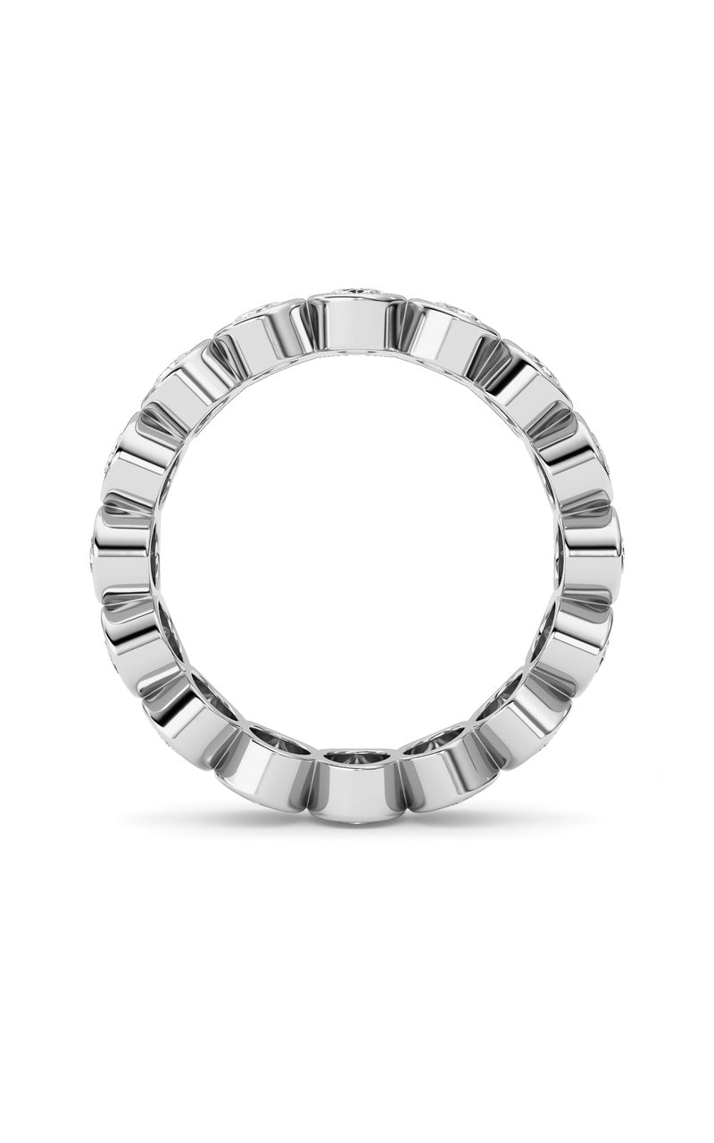 2.4Cttw Oval Shaped Lab Grown Diamond (F/VS) Eternity Band Ring in 14K Gold