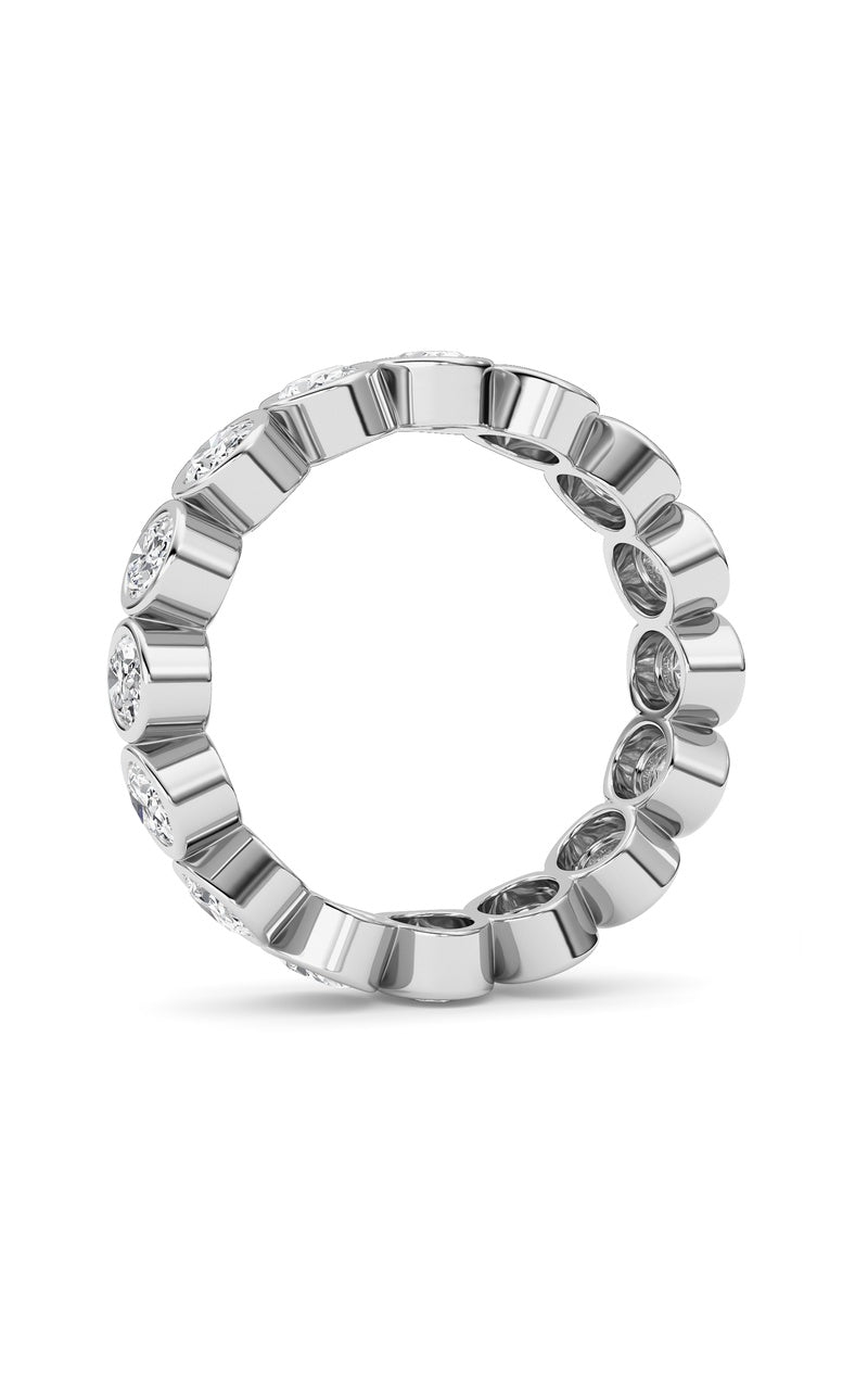 2.4Cttw Oval Shaped Lab Grown Diamond (F/VS) Eternity Band Ring in 14K Gold