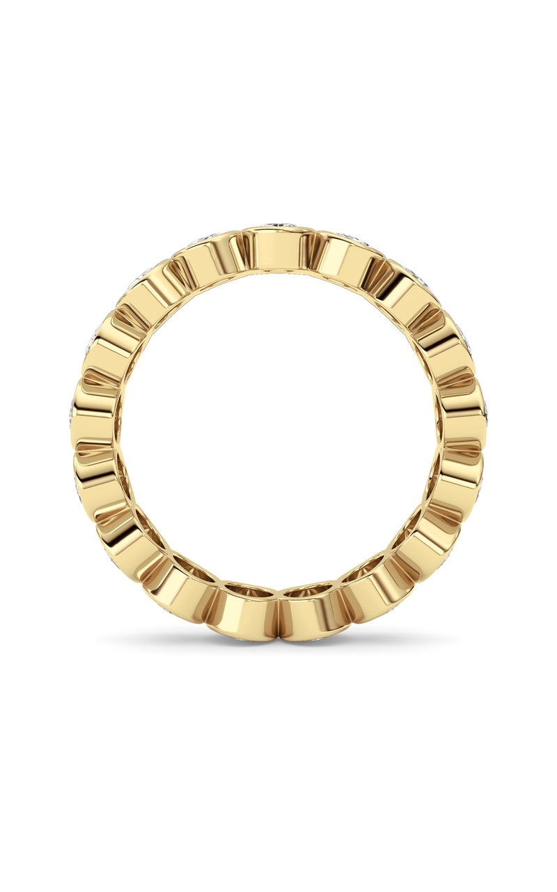 2.5Cttw Oval Shaped Lab Grown Diamond (F/VS) Eternity Band Ring in 14K Gold