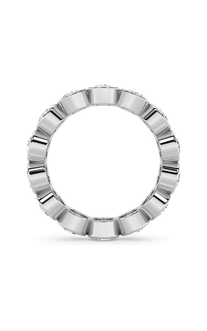 2.1CTW Round Shaped Lab Grown Diamond (F/VS) Eternity Band Ring in 14K Gold