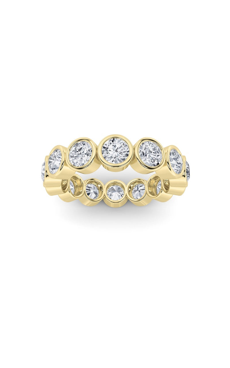 2.1CTW Round Shaped Lab Grown Diamond (F/VS) Eternity Band Ring in 14K Gold