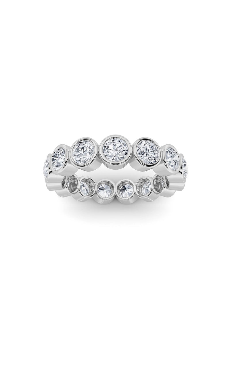 2.2CTW Round Shaped Lab Grown Diamond (F/VS) Eternity Band Ring in 14K Gold