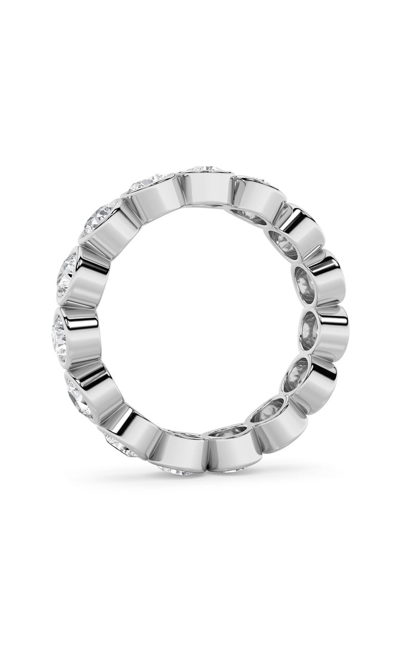 2.2Cttw Round Shaped Lab Grown Diamond (F/VS) Eternity Band Ring in 14K Gold