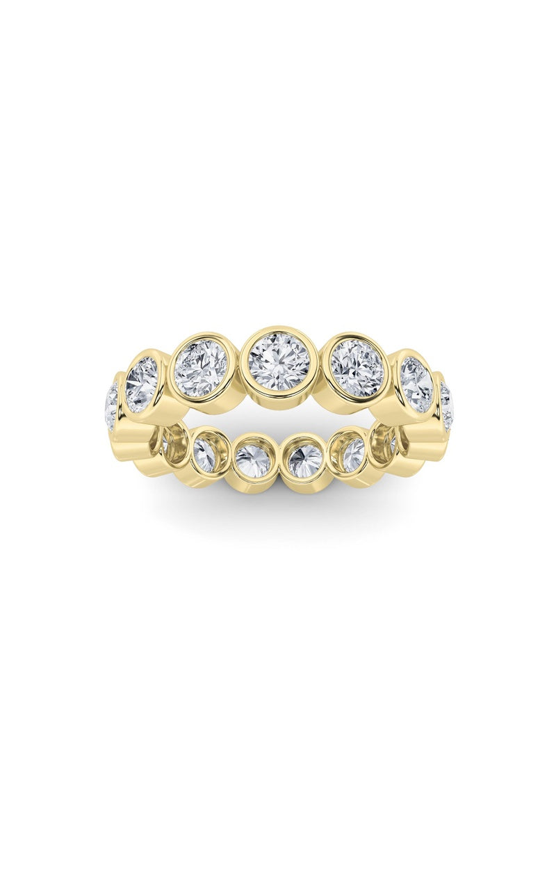 2.2CTW Round Shaped Lab Grown Diamond (F/VS) Eternity Band Ring in 14K Gold