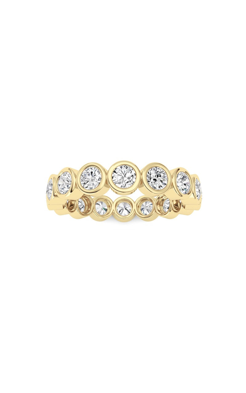2.4Cttw Round Shaped Lab Grown Diamond (F/VS) Eternity Band Ring in 14K Gold
